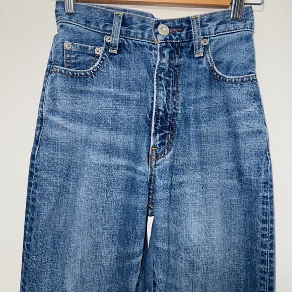 Moussy High Rise Straight Leg Jean - Blue 24 - Picture 3 of 7